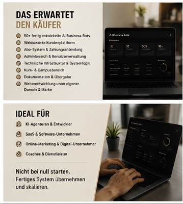 Digitales KI-Business / Software-System mit bestehendem Abo-Modell zu verkaufen – Bild 2