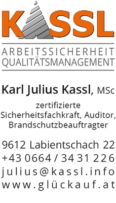 Karl Julius Kassl - Kassl, MSc - Unternehmensberater für Arbeitssicherheit & QM