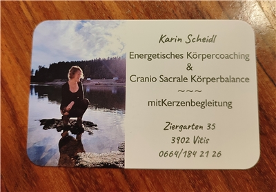 Karin Margareta Scheidl - Energetisches Körpercoaching, Cranio Sacral