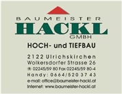 Baumeister Hackl GmbH - BAUMEISTER HACKL GMBH