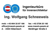 Ing. Wolfgang Schneeweis - Ingenieurbüro für Innenarchitektur