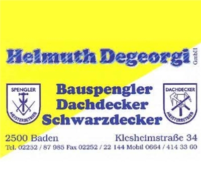Dachdecker, Bauspengler, Schwarzdecker Helmuth Degeorgi Gmbh