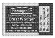 DI (FH) Ernst Michael Wolfger - Planender Baumeister