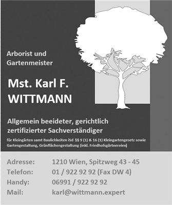 Karl Franz Wittmann - Sachverständigenbüro und Gartengestaltung