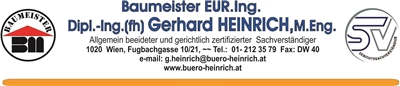 Dipl.-Ing. (FH) Gerhard Heinrich - Planungs- und Projektmanagementbüro