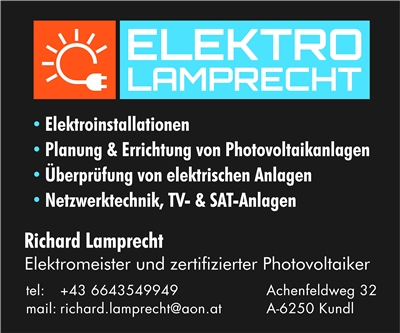 Richard Lamprecht - Fa. Elektro Lamprecht