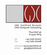 Gottfried Brunner - GBC GOTTFRIED BRUNNER CAD COMPUTER CONSULTING