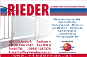 RIEDER Landtechnik- und Handels-GmbH - RIEDER Landtechnik- und Handels-GmbH