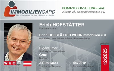 Erich HOFSTÄTTER WOHNimmobilien e.U. - DOMIZIL-CONSULTING Graz