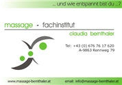 Claudia Bernthaler - Massage-Fachinstitut