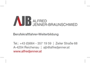 Alfred Jenner-Braunschmied - Berufskraftfahrerweiterbildung
