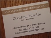 Christina Lieselotte Luschin - Sprachlounge Bleiburg