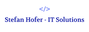 Ing. Stefan Hofer, MSc -  Stefan Hofer - IT Solutions
