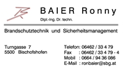 Dipl.-Ing. Dr. Ronny Markus Baier - Brandschutztechnik & Sicherheitsmanagement