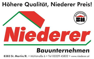 Baubedarf Niederer Gesellschaft m.b.H. - Niederer Bauunternehmen