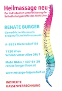 Renate Burger -  Heilmassage