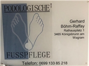 Gerhard Böhm-Raffay - Podologische Fußpflegepraxis Böhm-Raffay
