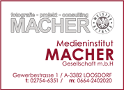 Medieninstitut Macher GmbH -  MACHERfotografie - Loosdorf