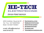 Jürgen Hemetsberger - HE-TECH Elektrotechnik