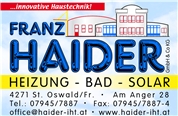 Franz Haider GmbH & Co KG - Innovative Haustechnik