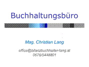 Mag. Christian Lang - Bilanzbuchhalter