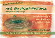 Mag. Elke Gruber-Franthall - Energetische Psychologie Humanenergetikerin Räucherexpertin