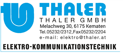 Elektro-Kommunikationstechnik Thaler GmbH - Elektro-Kommunikationstechnik Thaler GmbH
