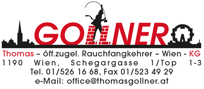 Thomas Gollner KG - öffentlich zugelassener Rauchfangkehrermeisterbetrieb