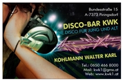 Walter Karl Kohlmann - Cafe-Restaurant & Disco-Bar KWK