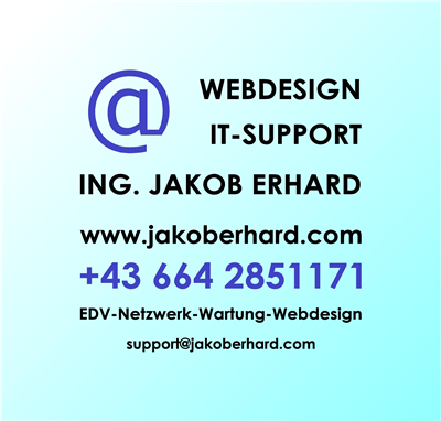 Dipl.-FW. Ing. Jakob Erhard, MSc - Handel mit EDV-Hardware und Software, Zubehör