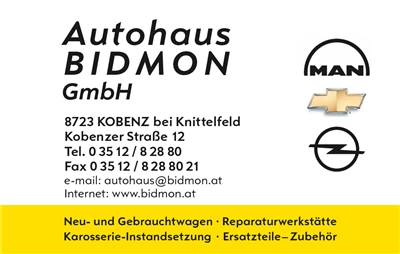 Autohaus Bidmon GmbH - KFZ-Werkstätte und Handel
