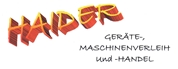 Markus Haider - Haider Geräte-, Maschinenverleih und Handel