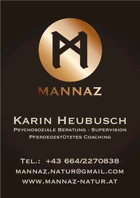 Dipl.Päd. Karin Nathalie Heubusch - Mannaz - psychosoziale Beratung & pferdegestütztes Coaching