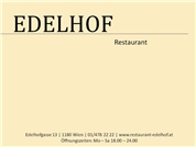 Elisabeth Procter - Restaurant Edelhof