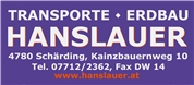 Transporte Erdbau Hanslauer e.U. - Transporte - Erdbau HANSLAUER